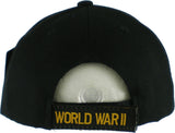 World War II Veteran Ribbon Shadow Mens Cap [Baseball Cap - Olive Green]