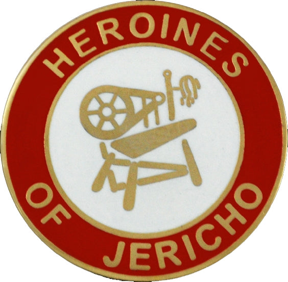 Heroines Of Jericho Round Lapel Pin [Red]