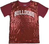 Big Boy Alabama A&M Bulldogs S3 Ladies Sequins Tee [Maroon]