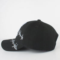 POW MIA Barbed Wire Mens Cap [Black/White]