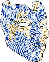 Sigma Gamma Rho Mask Studstone Heat Transfer [Blue]