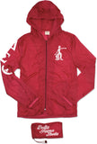 Big Boy Delta Sigma Theta Divine 9 S2 Thin & Light Ladies Jacket With Pocket Bag [Red]