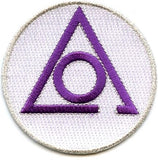 Circle Of Perfection Round Iron-On Patch [White]