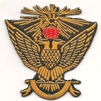 33rd Degree Mason Wings Up Iron-On Patch [Gold]