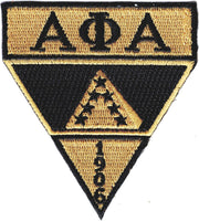 Alpha Phi Alpha Military Style Iron-On Patch [Black]