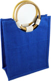 Zeta Phi Beta Lady Pocket Jute Bag [Blue/White]