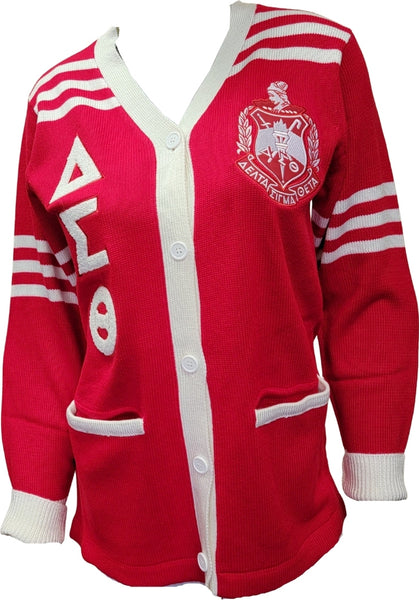 Buffalo Dallas Delta Sigma Theta Cardigan Sweater [Red]