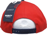 Big Boy Pres. Barack Obama Athletic Script S144 Mens Snapback Cap [Red/Navy Blue]