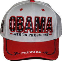 Big Boy Pres. Barack Obama 44th U.S. President S145 Mens Cap [White/Red]