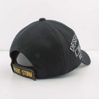 Desert Storm Veteran Ribbons Shadow Mens Cap [Baseball Cap - Black]