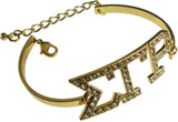 Sigma Gamma Rho Austrian Crystal Bracelet [Gold]