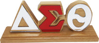 Delta Sigma Theta Wood Desk Top Letters [Brown]