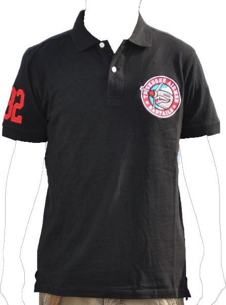 Big Boy Tuskegee Airmen Commemorative S3 Mens Polo Shirt [Black]