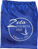 Zeta Phi Beta Drawstring Shoe/Gift Bag [Blue]