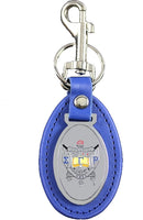 Sigma Gamma Rho Leather FOB Key Chain [Blue]