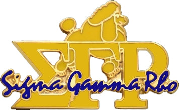 Sigma Gamma Rho Poodle New Image Lapel Pin [Gold]