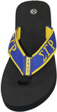 Sigma Gamma Rho Flip Flops In Draw String Shoe Bag [Black]