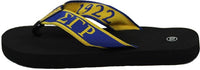 Sigma Gamma Rho Flip Flops In Draw String Shoe Bag [Black]