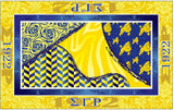 Sigma Gamma Rho Satin Scarf With Box [Yellow]