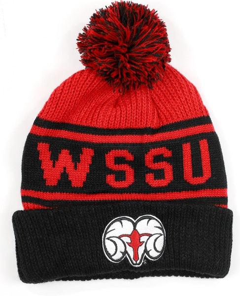 Big Boy Winston-Salem State Rams S246 Beanie With Ball [Black]