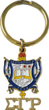 Sigma Gamma Rho Crest Key Chain [Gold]