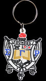 Sigma Gamma Rho PVC Crest Key Chain [White]