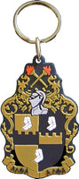 Alpha Phi Alpha PVC Shield Key Chain [Black]