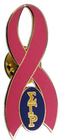 Sigma Gamma Rho Pink Ribbon Lapel Pin [Gold]