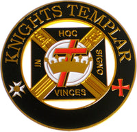 Knights Templar Cut Out Heavy Weight Car Emblem [Black]