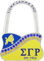 Sigma Gamma Rho Metal/Matte Purse Hanger [Silver]