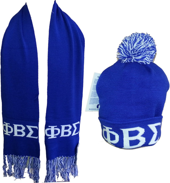 Buffalo Dallas Phi Beta Sigma Scarf Set [Blue]