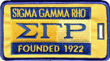 Sigma Gamma Rho Founded 1922 Luggage Tag [Yellow]