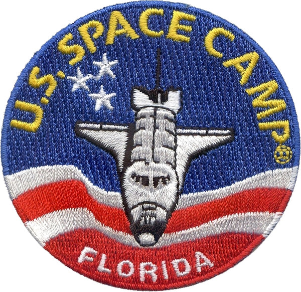 NASA U.S. Space Camp Florida Iron-On Patch [Red/White/Blue]