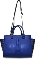 Big Boy Sigma Gamma Rho Designer Style Divine 9 S1 Tote Hand Bag [Royal Blue]