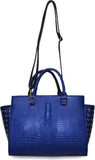 Big Boy Sigma Gamma Rho Designer Style Divine 9 S1 Tote Hand Bag [Royal Blue]