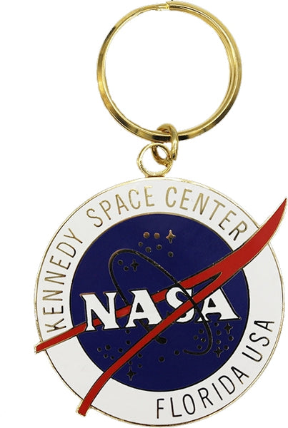 NASA Kennedy Space Center Logo Keychain [Blue]