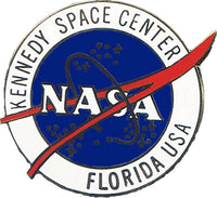 NASA Kennedy Space Center Florida USA Logo Lapel Pin [Gold]