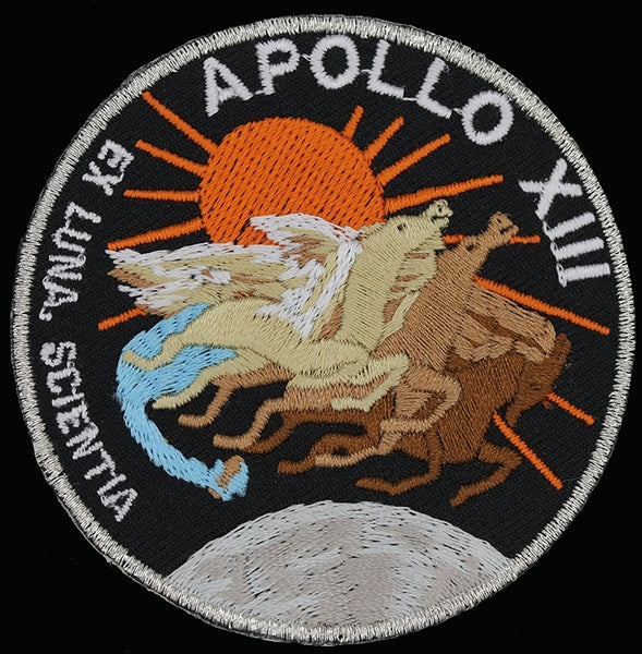 NASA Apollo 13 Iron-On Patch [Black]