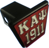 Kappa Alpha Psi 1911 Trailer Hitch Cover [Red/Silver]