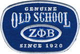 Zeta Phi Beta Genuine Old School Satin Iron-On Patch [Royal Blue]