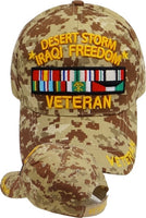 Desert Storm Iraqi Freedom Veteran Sandwich Bill Mens Cap [Desert Digital]