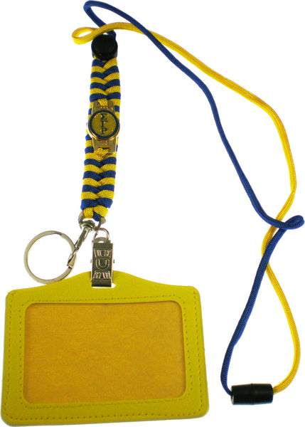 Sigma Gamma Rho Paracord Lanyard With Badge Holder [Yellow]