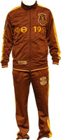 Big Boy Iota Phi Theta Divine 9 S3 Mens Jogging Suit Set [Brown]