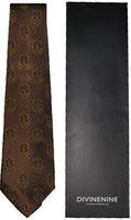 Big Boy Iota Phi Theta Divine 9 Mens Neck Tie [Brown]