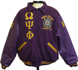 Buffalo Dallas Omega Psi Phi Varsity Jacket [Purple]