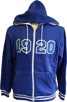 Buffalo Dallas Zeta Phi Beta 1920 Zip Hoodie [Blue]