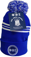 Buffalo Dallas Phi Beta Sigma Striped Skull Cap [Blue]