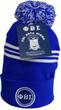 Buffalo Dallas Phi Beta Sigma Striped Skull Cap [Blue]