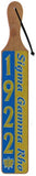 Sigma Gamma Rho Acrylic Topped Mirror Year Wood Paddle [Brown]