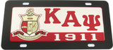 Kappa Alpha Psi Domed Crest Tag License Plate [Black]